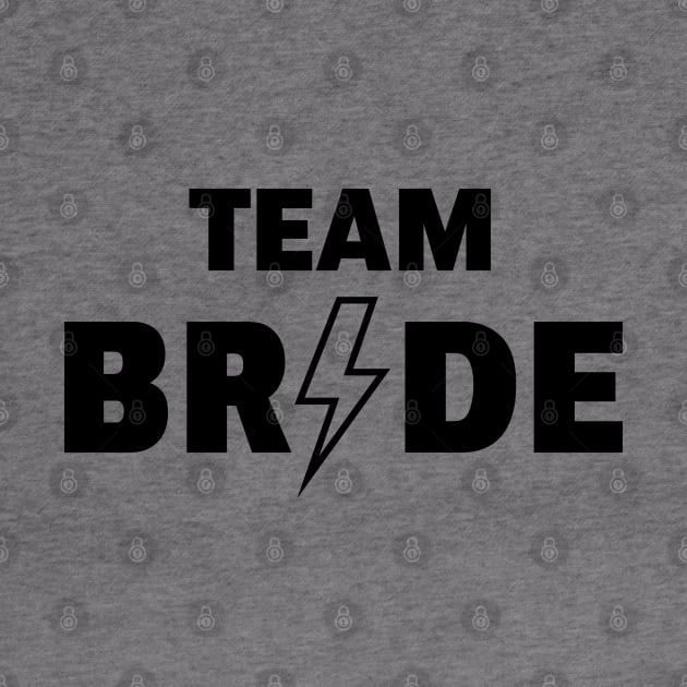 Team Bride Rocks (Hen Night / Bachelorette Party / Outline / Black) by MrFaulbaum